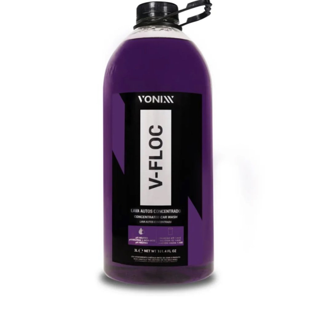 V-FLOC - Lava Auto Super Concentrado - Diluição 1:400 - Vonixx (3 Litros)