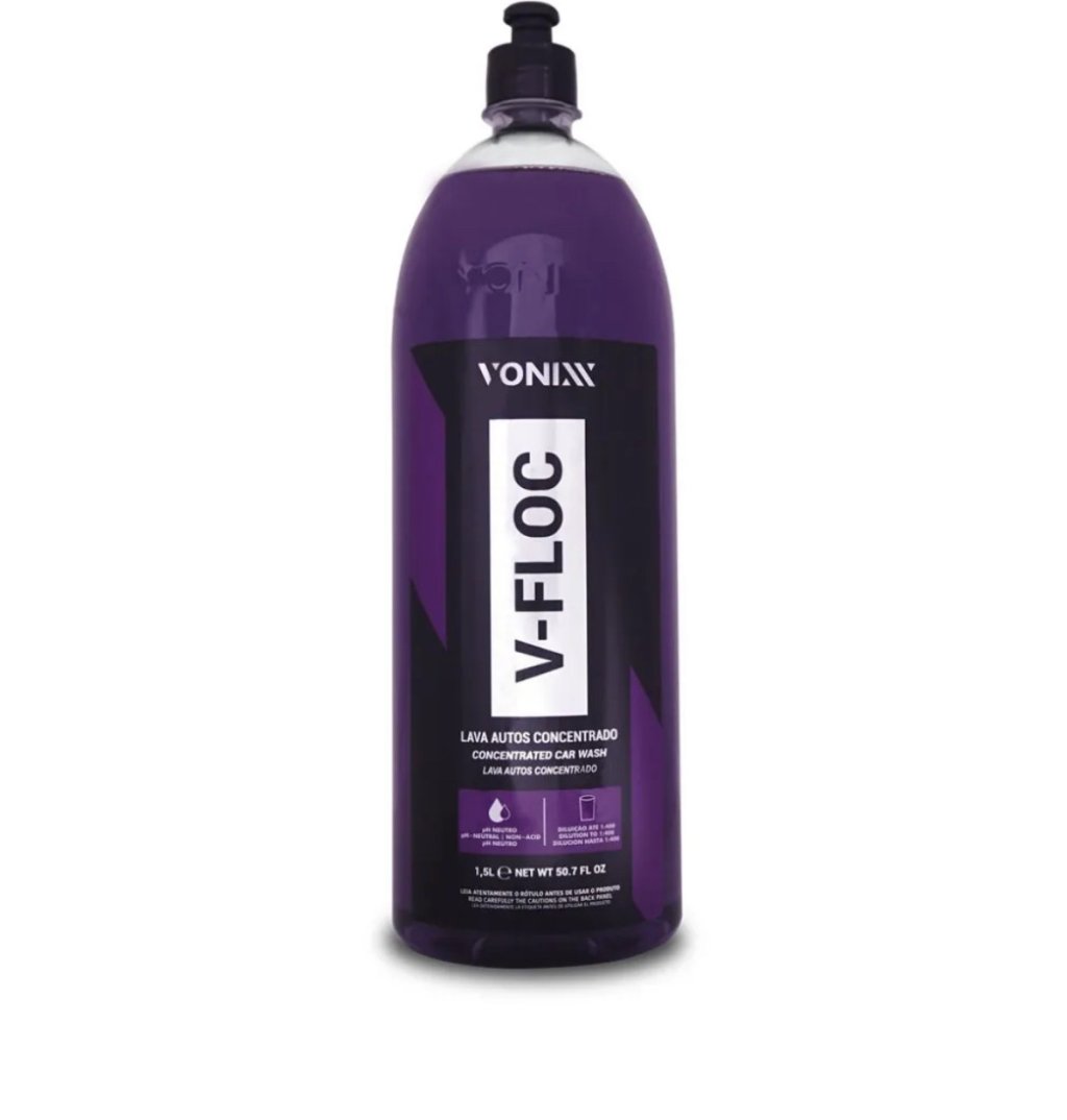 V-FLOC - Lava Auto Super Concentrado - Diluição 1:400 - Vonixx (1,5L)