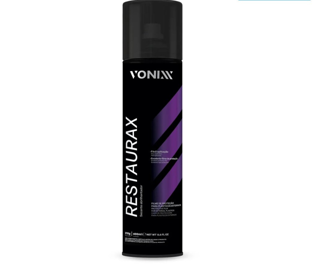 Restaurax Aerossol Restaurador de Plásticos Externos (400ml) Vonixx