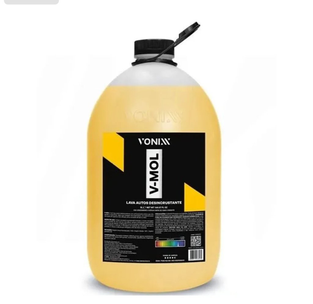 V-MOL Lava Autos Desincrustante - Vonixx (5 Litros) Diluição: Até 1:100