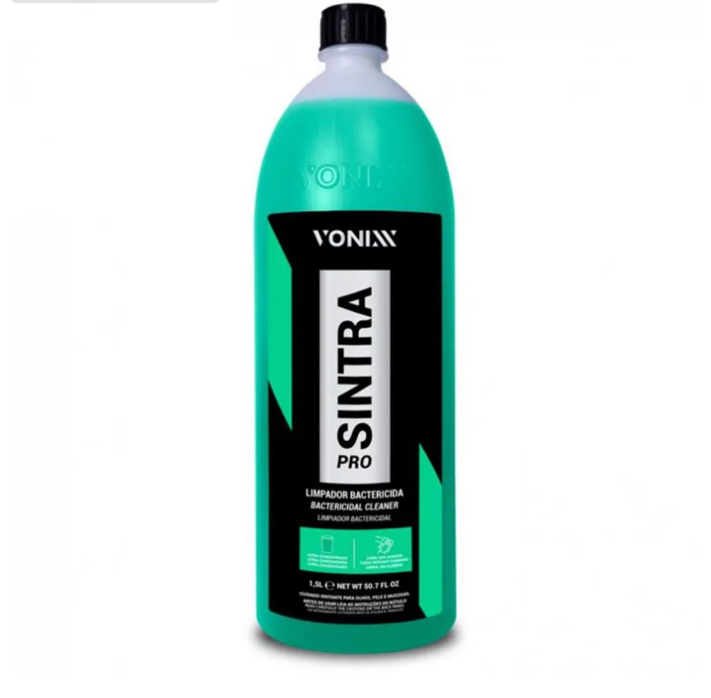 Sintra PRO - Limpeza Interna de Veículos Limpador Bactericida - Vonixx (1,5 Litros) Diluição: Até 1:50