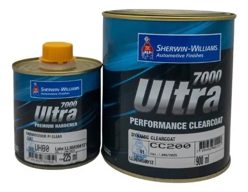 KIT VERNIZ CC200 DYNAMIC CLEARCOAT 900ML + UH80 225ML SHERWIN WILLIAMS 