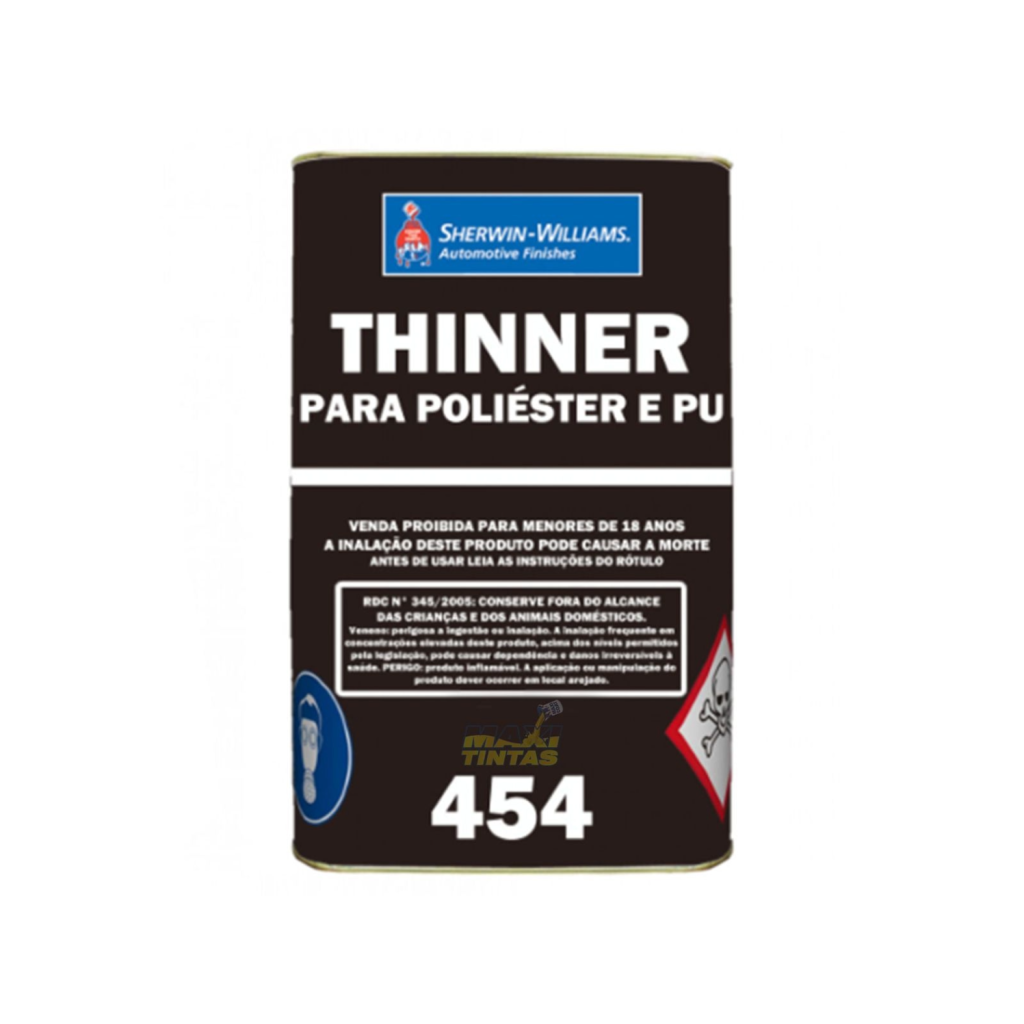 THINNER 454  P/POLIESTER/POLIURETANO 5L SHERWIN WILLIAMS