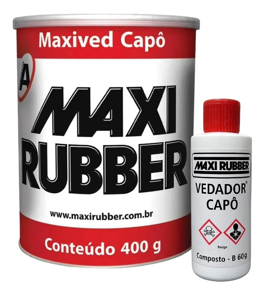 MAXIVED CAPO CINZA 380GR MAXI RUBBER 