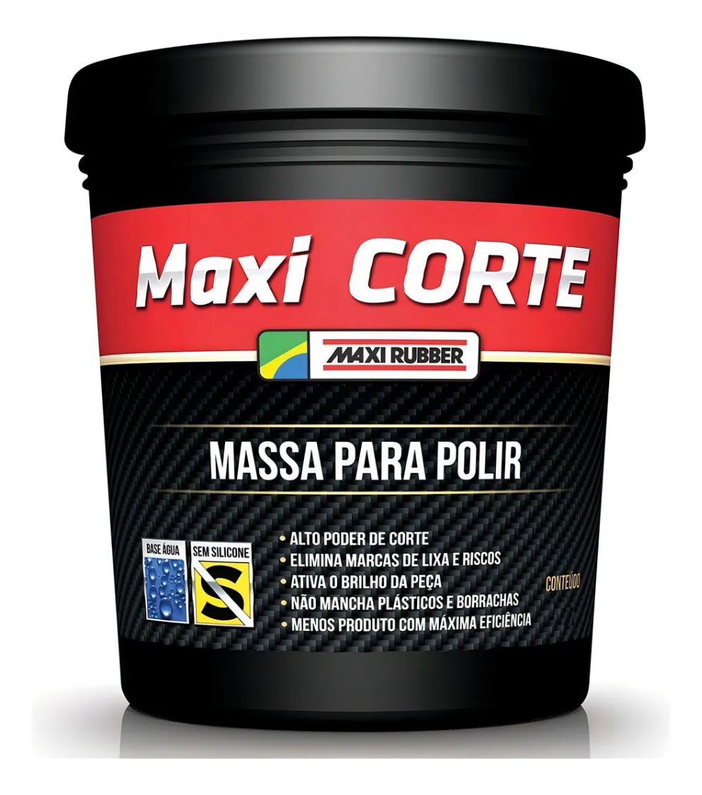 MASSA POLIR 2 B AGUA 1KG MAXI CORTE MAXI RUBBER