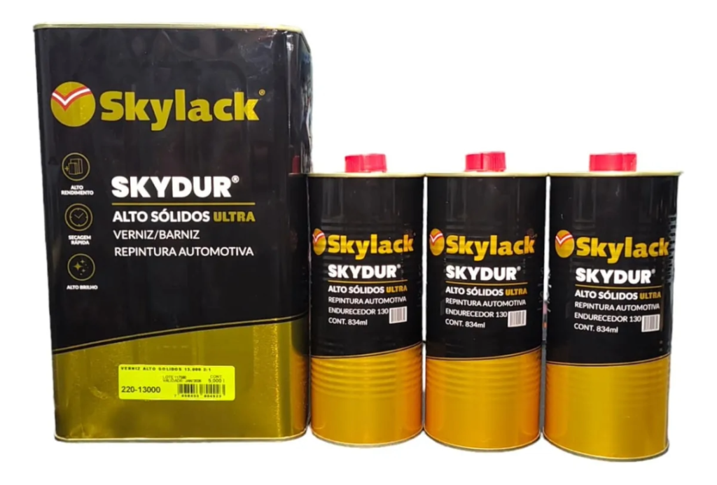 KIT VERNIZ ALTO SOLIDOS 13.000 2:1 5L + 3 CAT 843ML SKYLACK