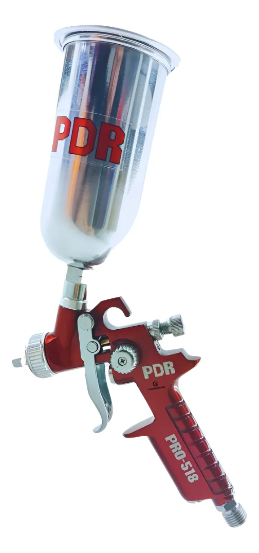 Mini Pistola PRO 518 Pint. Grav. Ar Direto B. 1,0mm Copo 150ml Alumínio PDR