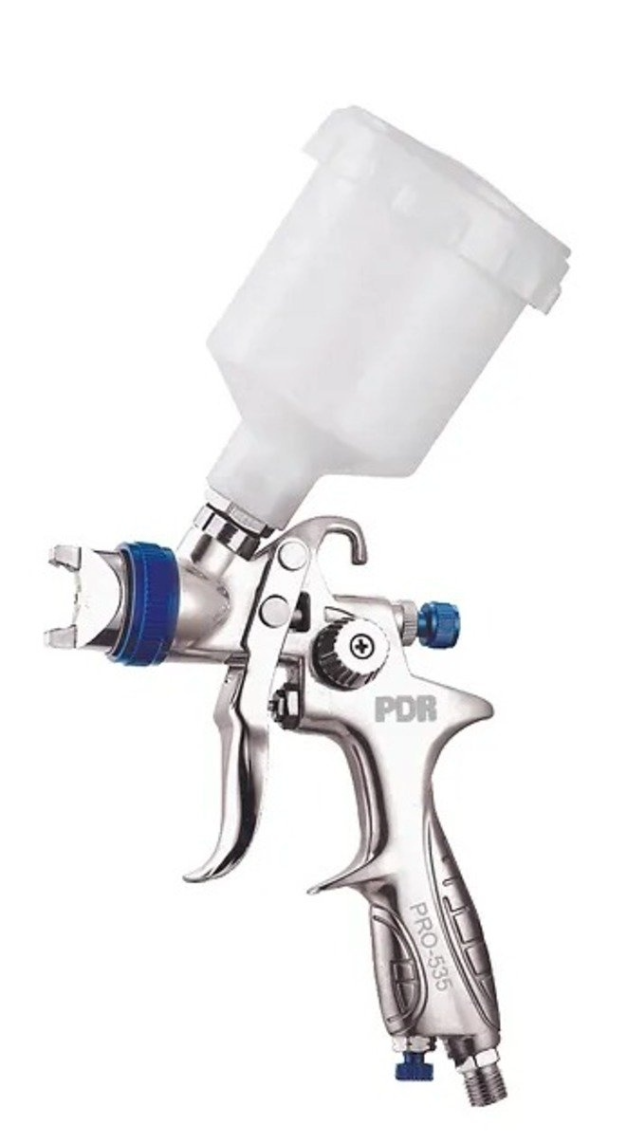 Pistola Pintura PRO 535  RETOQUE Grav. HVLP Bico 0,8mm 125ml PDR