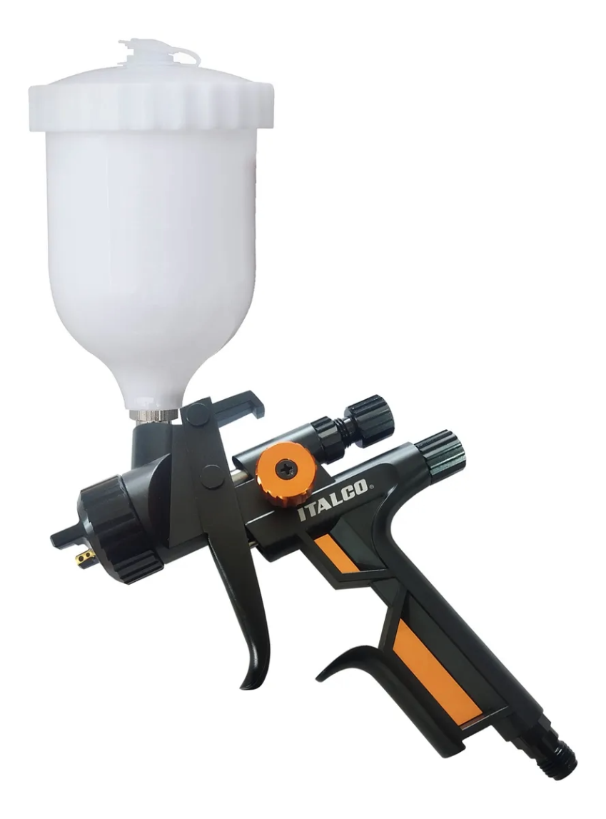 Pistola Pintura gloss 2 HVLP ITALCO B. 1,3mm Copo 600ml Branco PDR