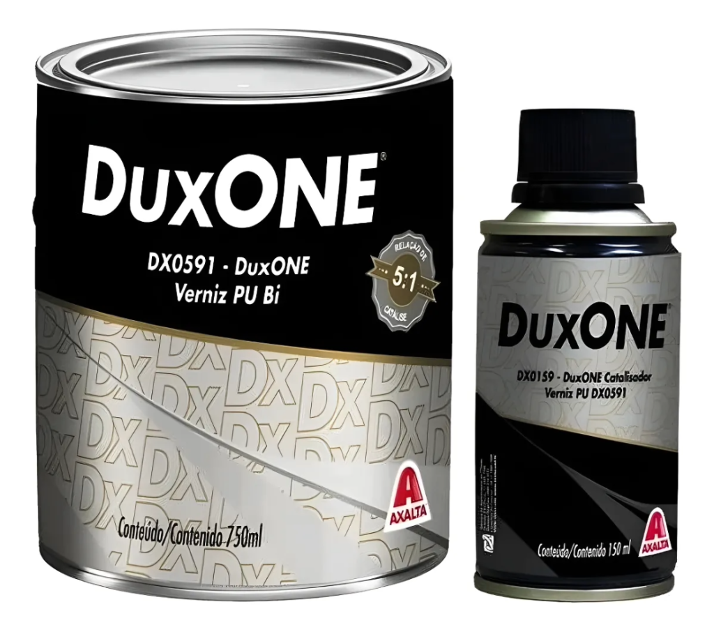 KIT VERNIZ HS PU DX0591 DUXONE 750ML + CAT 150ML DX0591 AXALTA