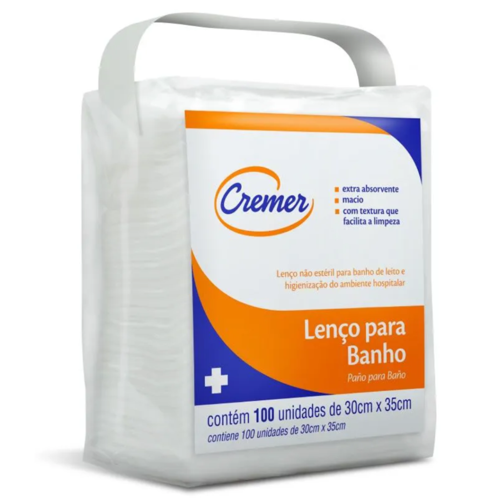 LENÇO PARA BANHO 100 UNIDADES - CREMER