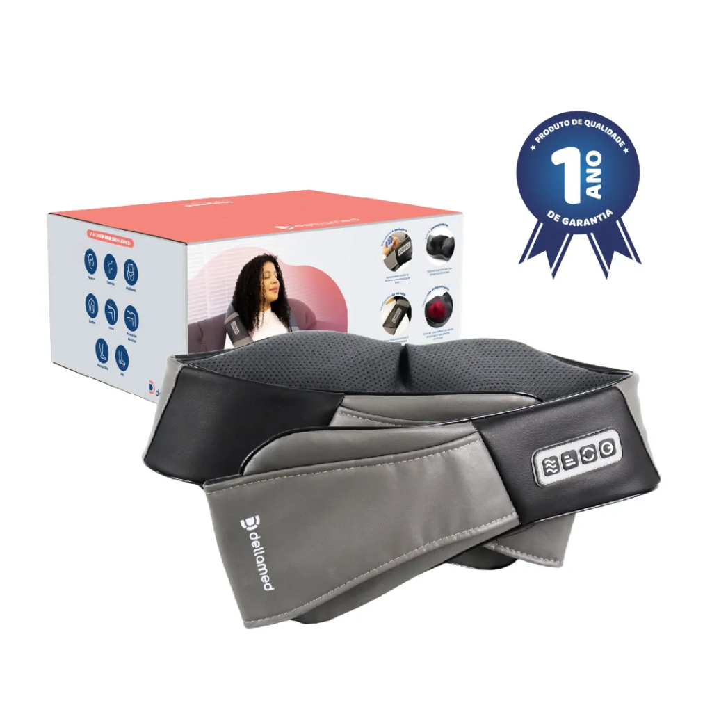 MASSAGEADOR PARA CABEÇA OMBROS E LOMBAR ABRAÇAMED - DELLAMED
