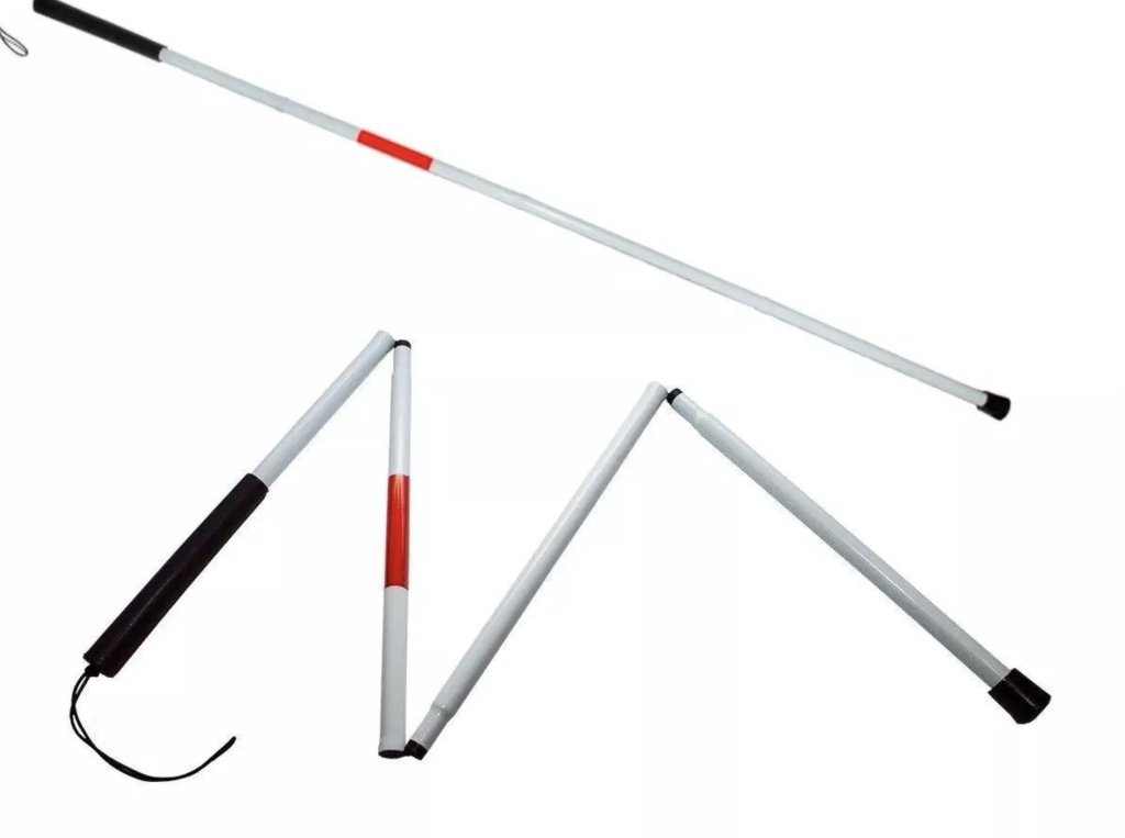 BENGALA DOBRÁVEL PARA DEFICIENTE VISUAL - SUPERMEDY