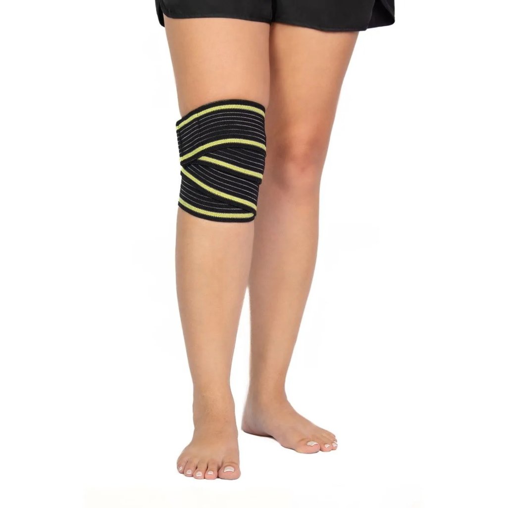 ATADURA ESPORTIVA COM FECHO ADERENTE JOELHO E COXA - MERCUR