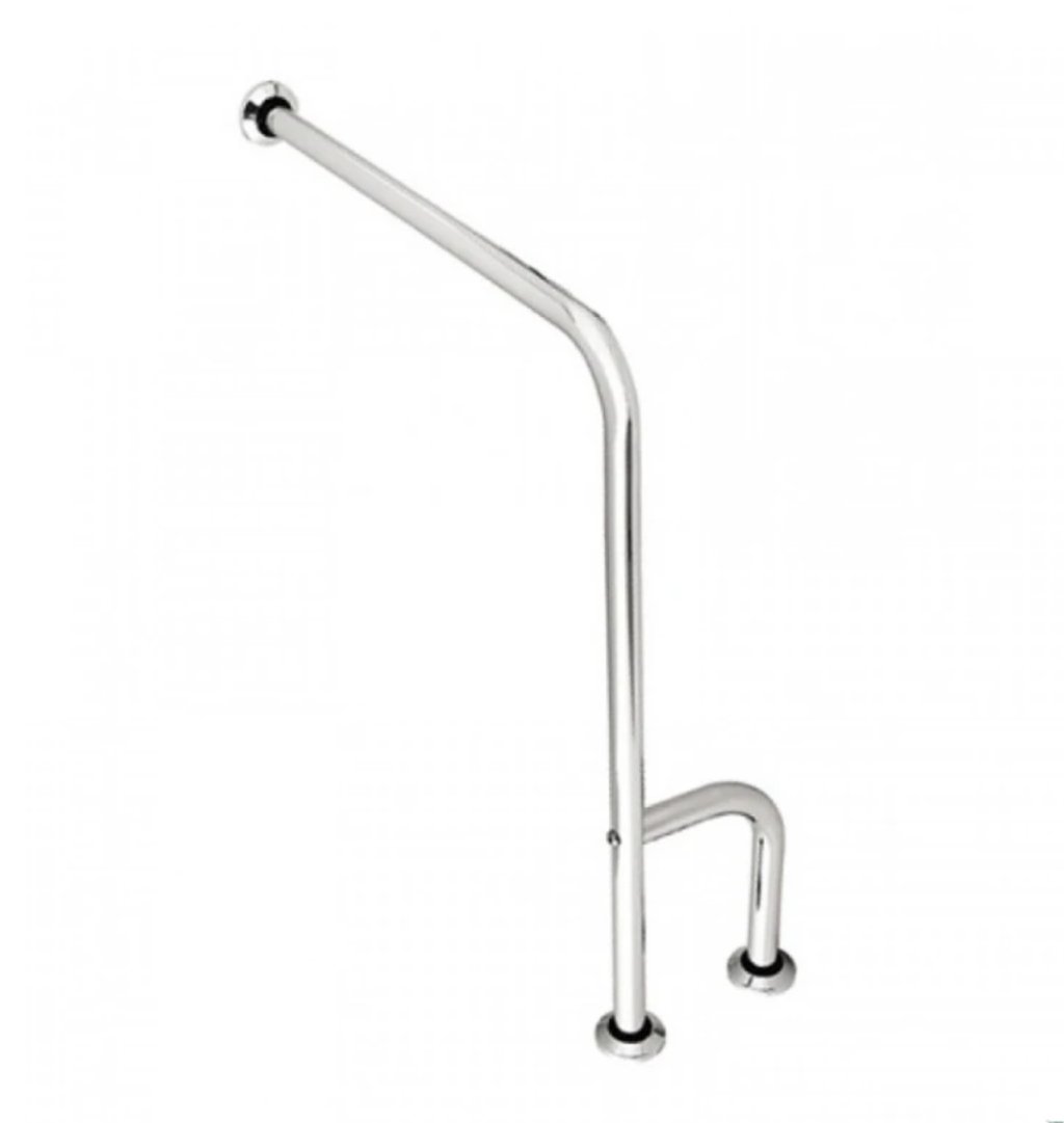 BARRA DE APOIO PARA BANHEIRO EM L 3 APOIOS 60x70 CROMADA ALO