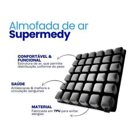 ALMOFADA DE AR COM CELULAS PRETAS SUPERMEDY