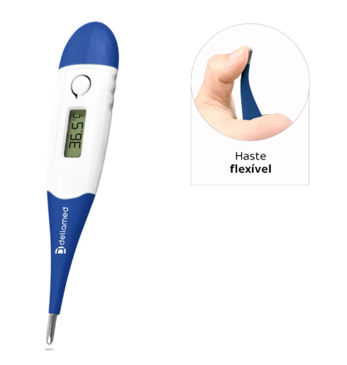 TERMÔMETRO CLÍNICO DIGITAL FLEXÍVEL DELLAMED