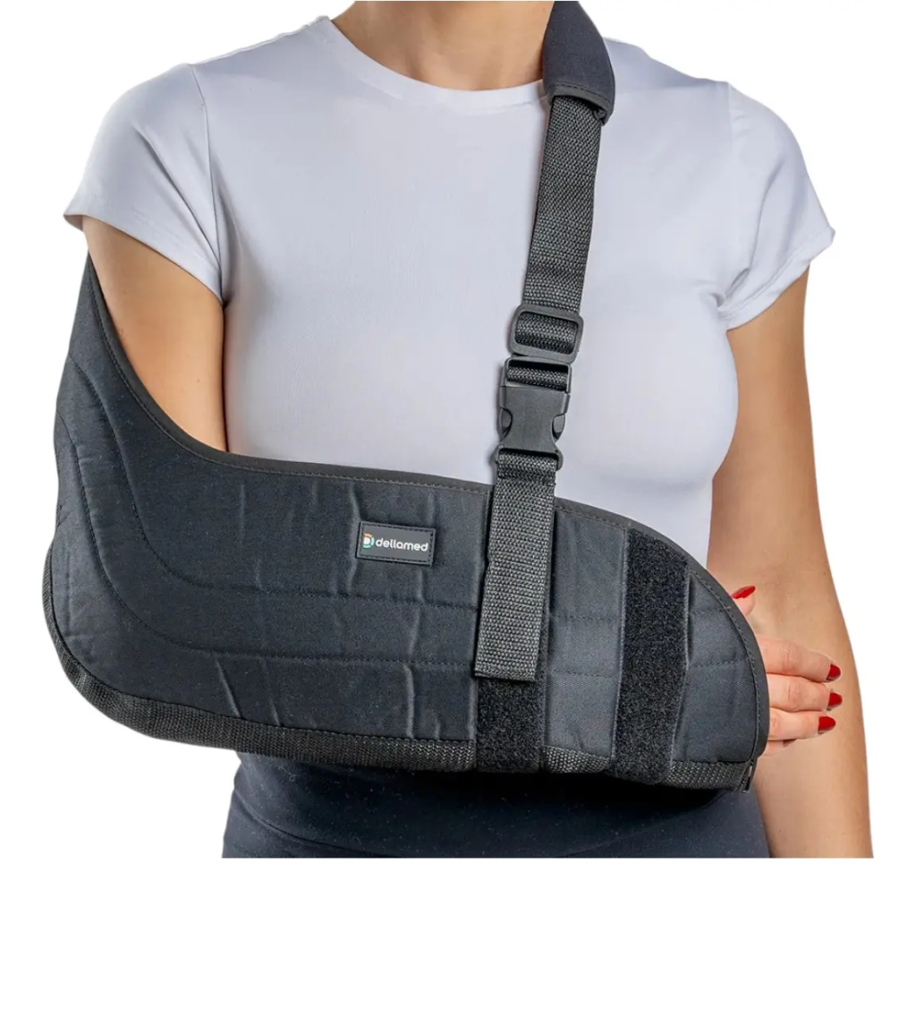 Tipoia Simples Ortopédica Velpeau Ortho Care Dellamed Preta