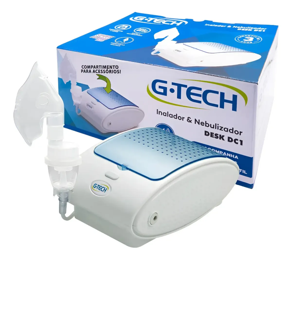 Inalador Nebulizador Compressor G-tech Névoa Fina Silencioso