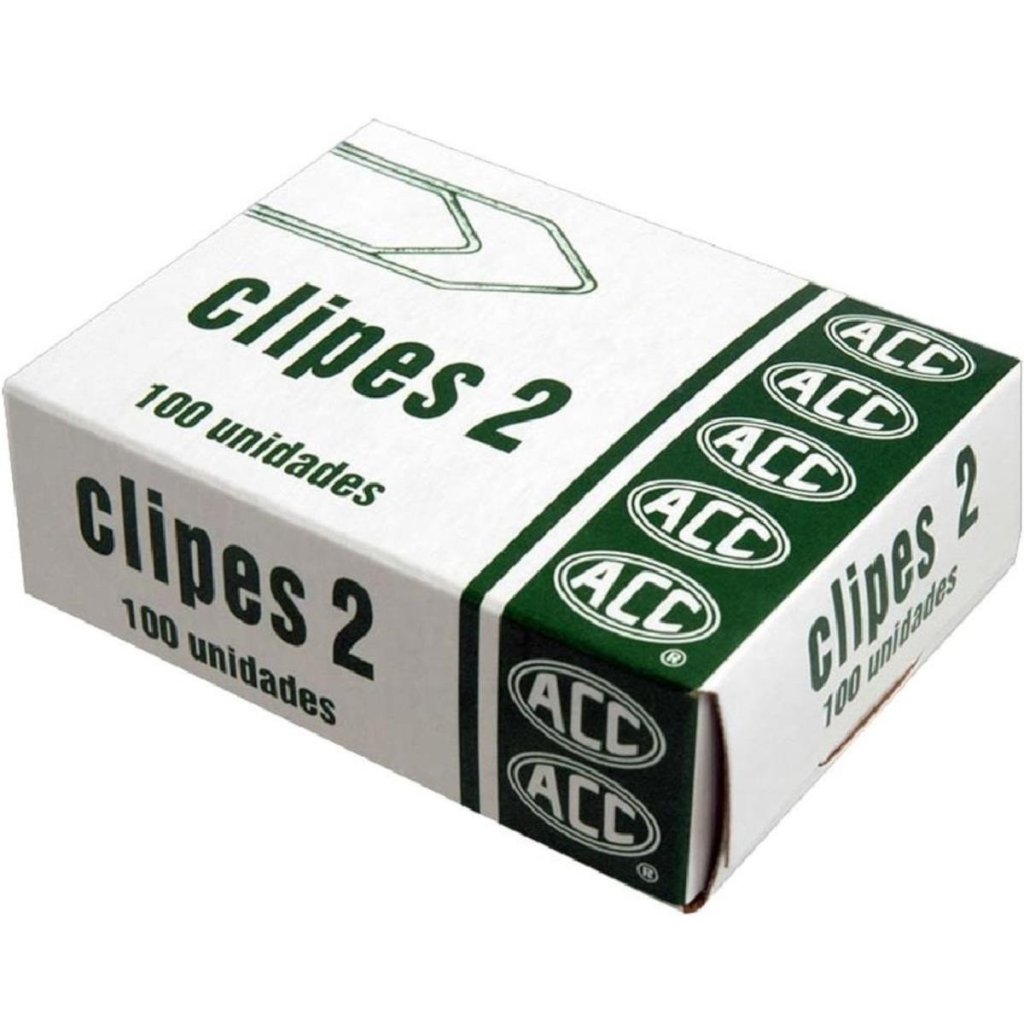 Clips Niquelados ACC Nº 2 Cx 100