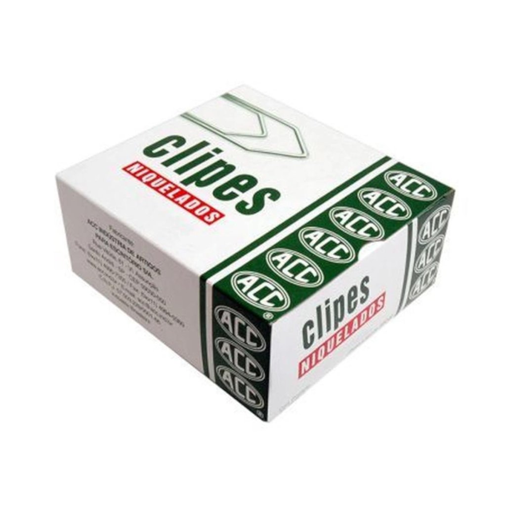 Clips Niquelados ACC Nº 5 Cx 100