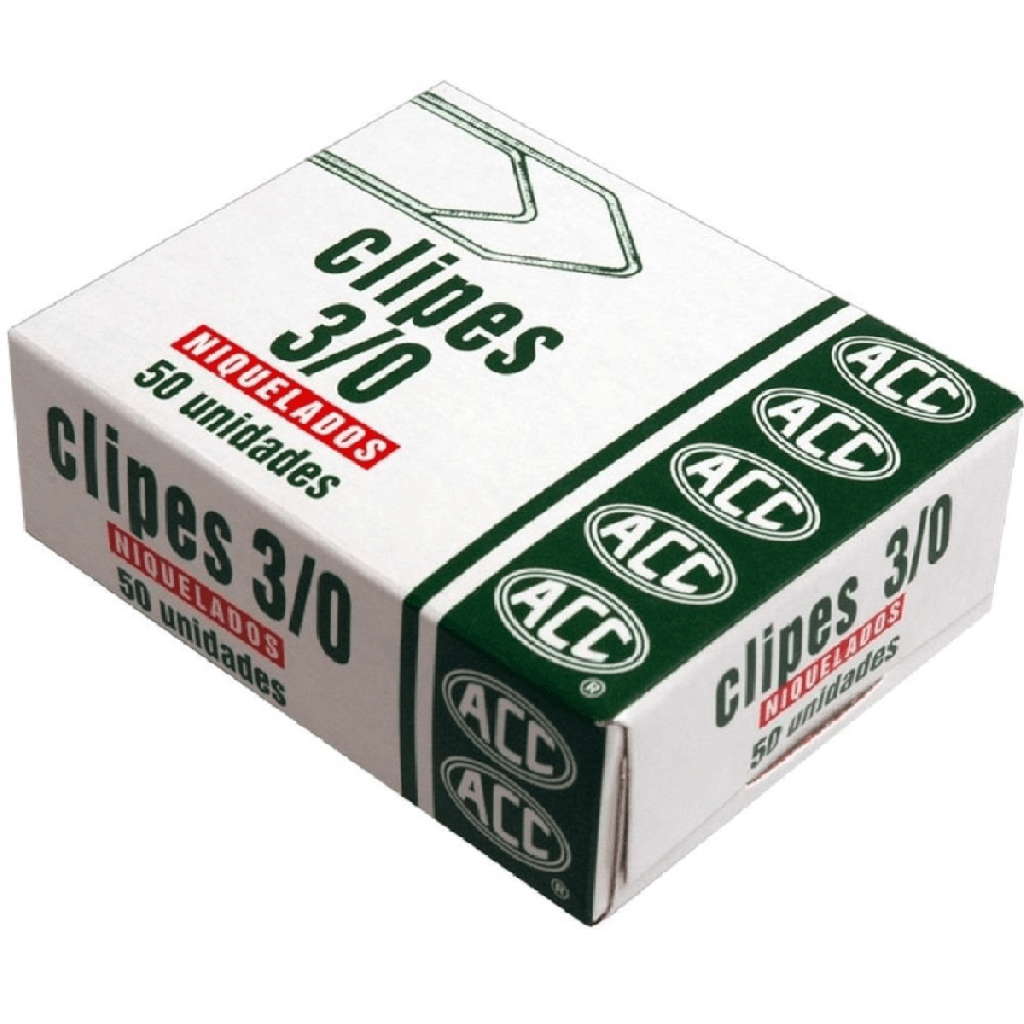 Clips Niquelados ACC 3/0 Cx 50
