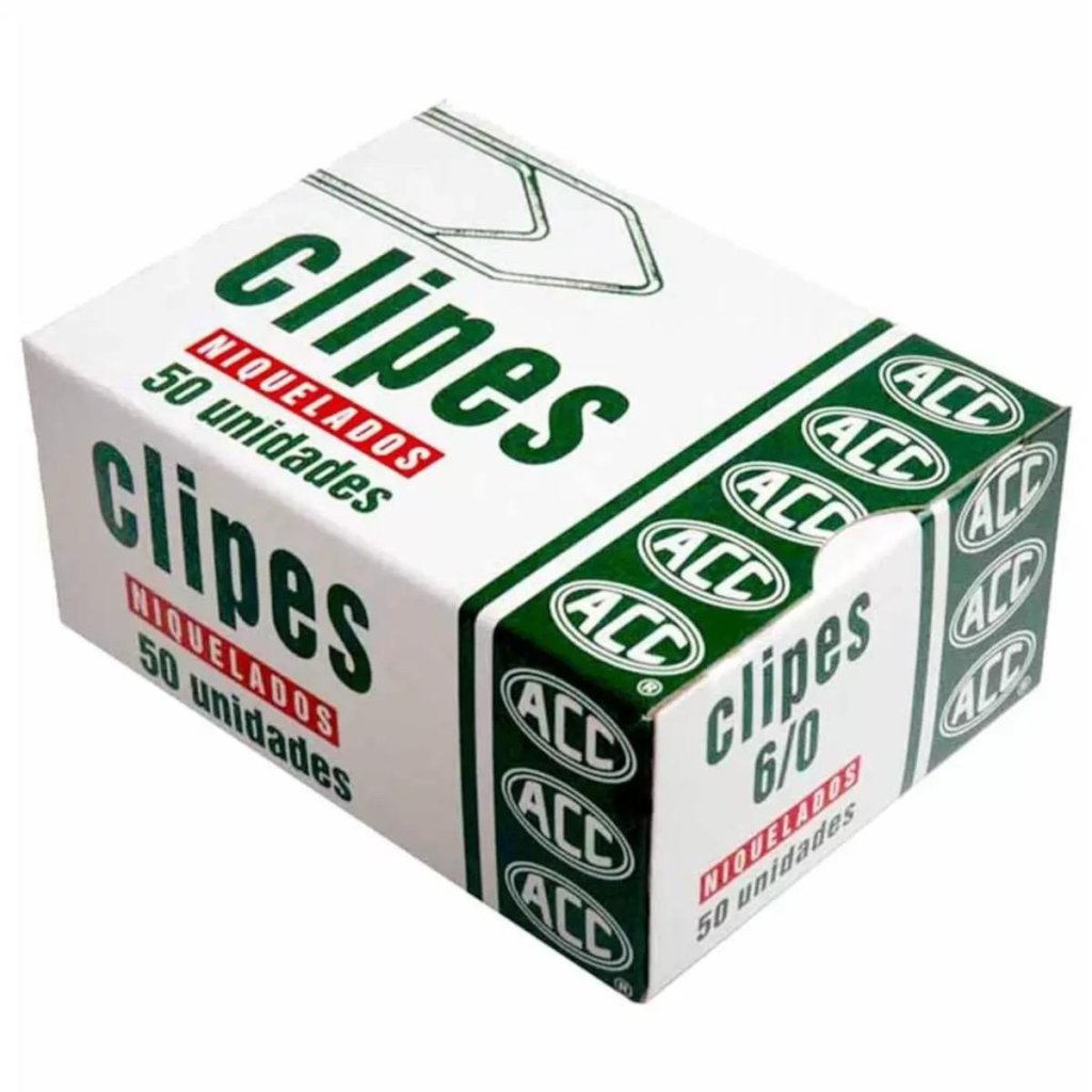 Clips Niquelados ACC 6/0 Cx 50