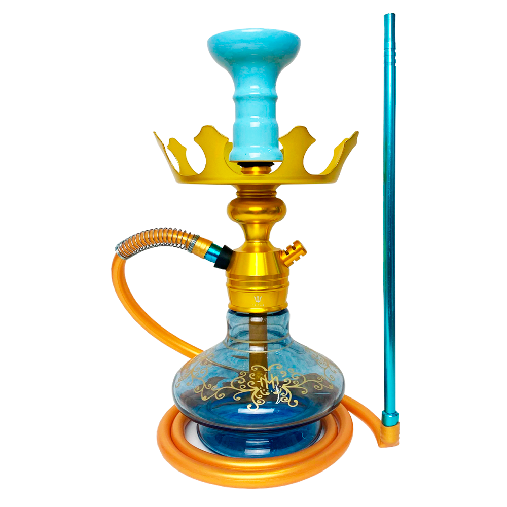 NARGUILE COMPLETO TRITON ZIP - VASO MONSTER - Dourado