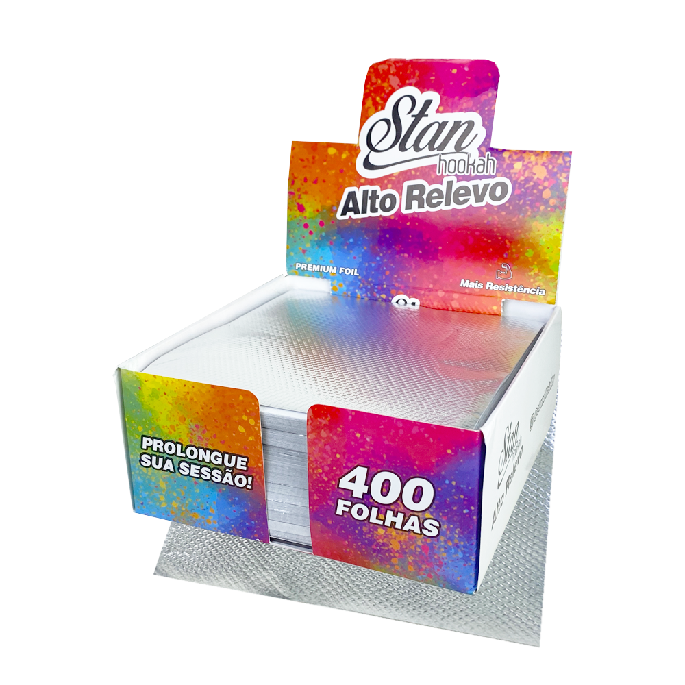 Aluminio Stan - 400 Folhas - Alto Relevo