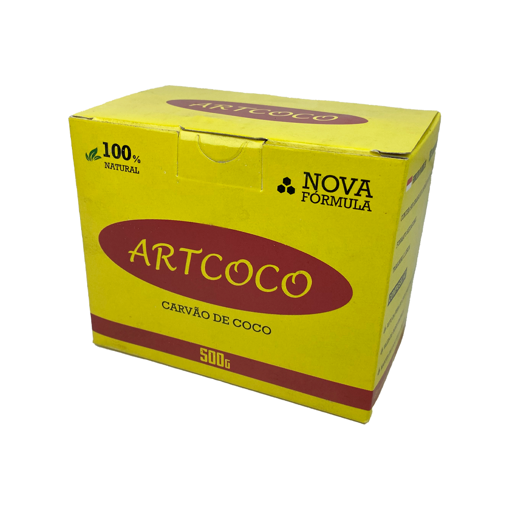 CARVÃO ART COCO - 500g - Unidade