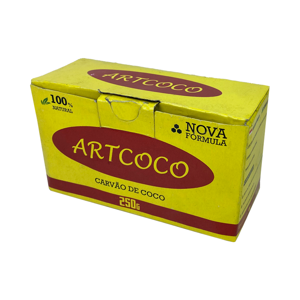 CARVÃO ART COCO -  250g - Unidade