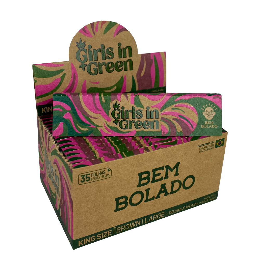 Seda Bem Bolado - Girls in Green - King Size Large Brown - Unidade