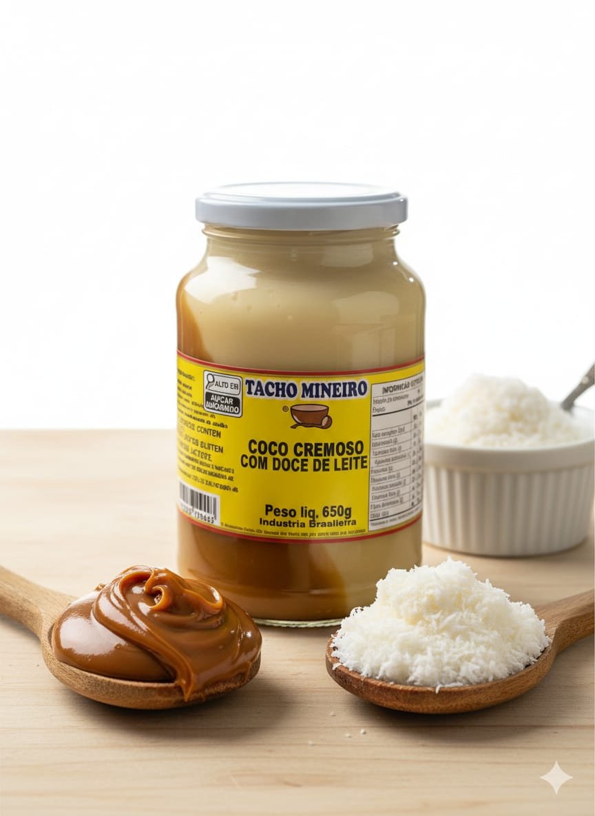 COCO CREMOSO COM DOCE DE LEITE 650G