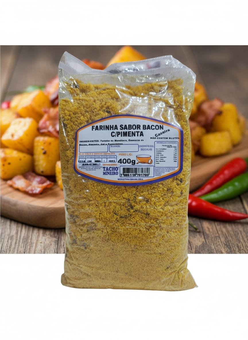 FARINHA BACON COM PIMENTA 400G