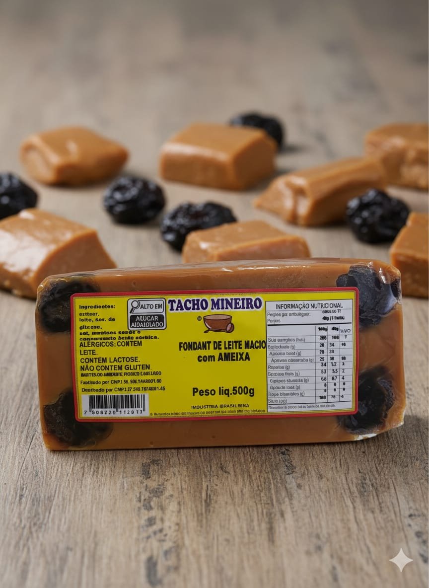 FONDAN LEITE AMEIXA 500G
