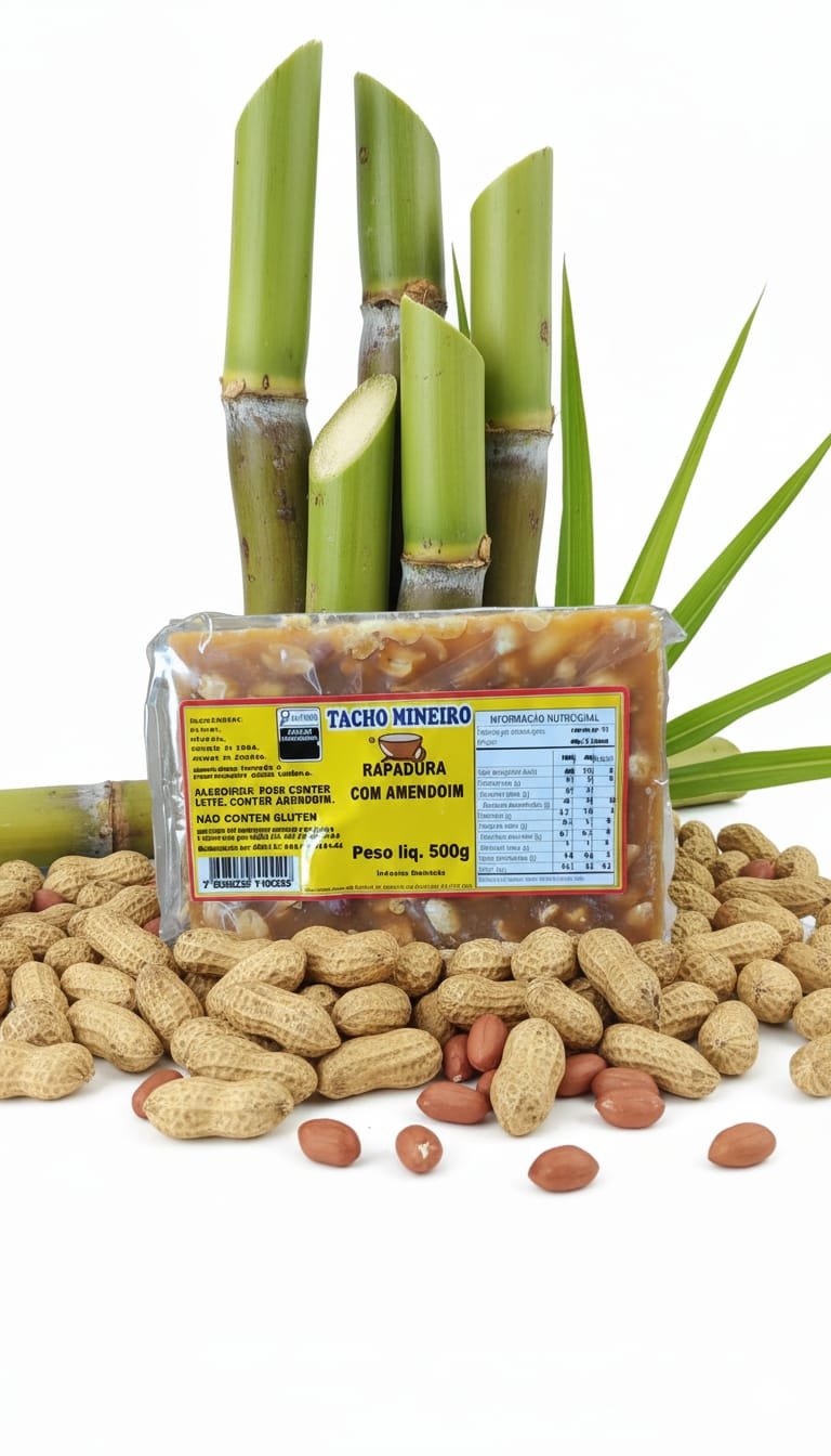 RAPADURA AMENDOIM 500G