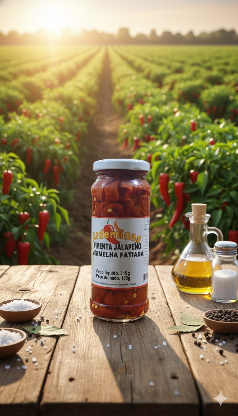 PIMENTA JALAPEÑO VERMELHA 180G