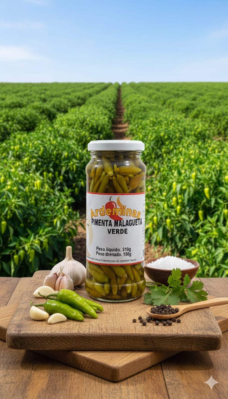PIMENTA MALAGUETA VERDE 180G