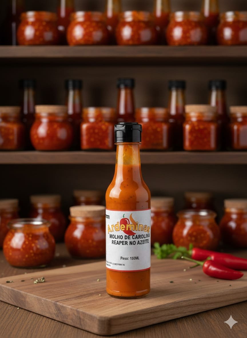 MOLHO DE CAROLINA REAPER NO AZEITE 150 ML