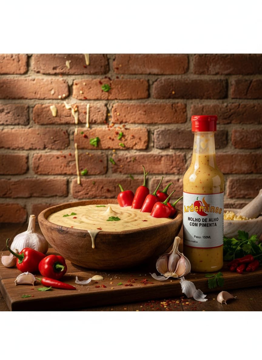 MOLHO DE ALHO COM PIMENTA 150 ML