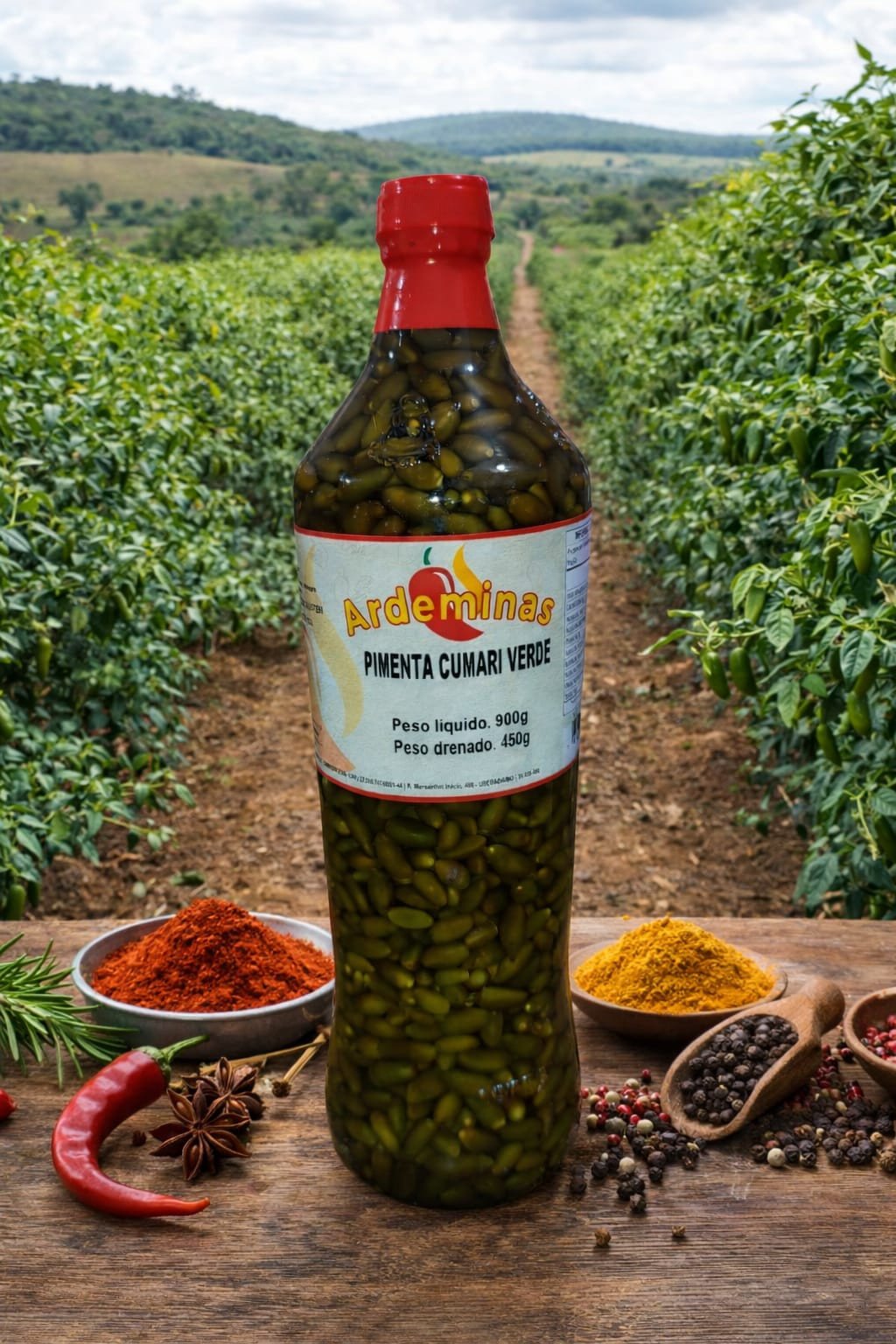 PIMENTA CUMARI VERDE LITRO 450G