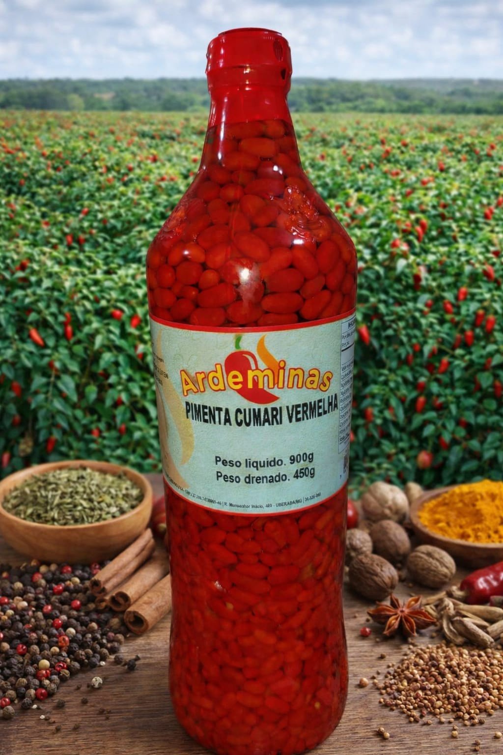PIMENTA CUMARI VERMELHA LITRO 450G