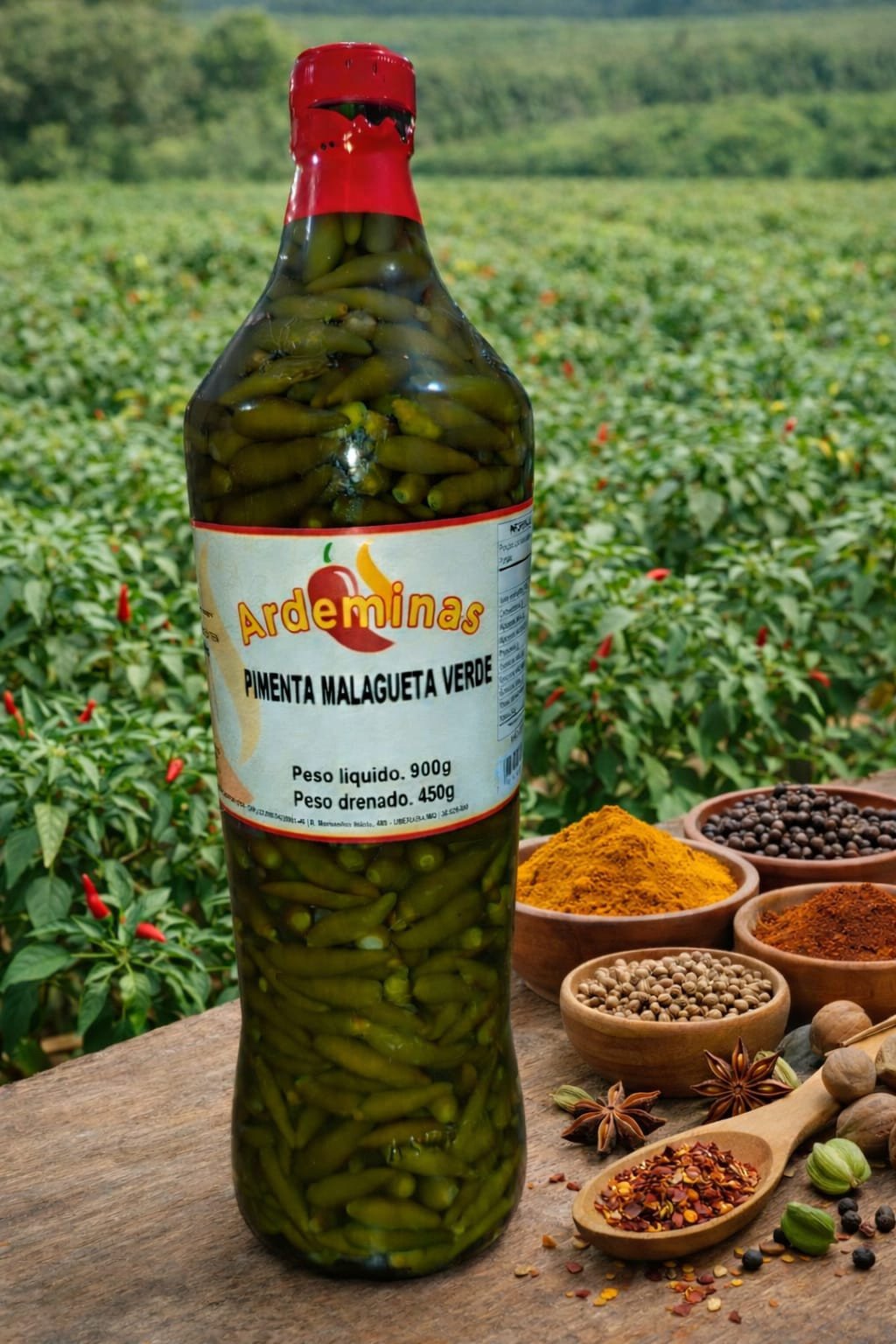 PIMENTA MALAGUETA VERDE 450G