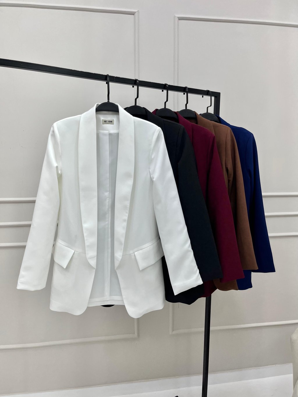 Blazer max crepe alfaiataria bolso falso HP 