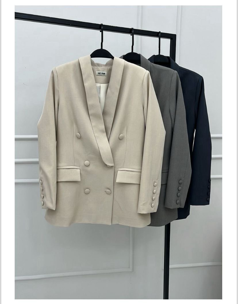 Blazer maxi alfaiataria lapela tampa bolso 6 botoes encapados HP