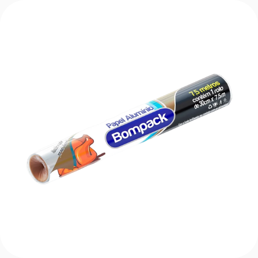 Papel Alumínio 45cm Bompack 