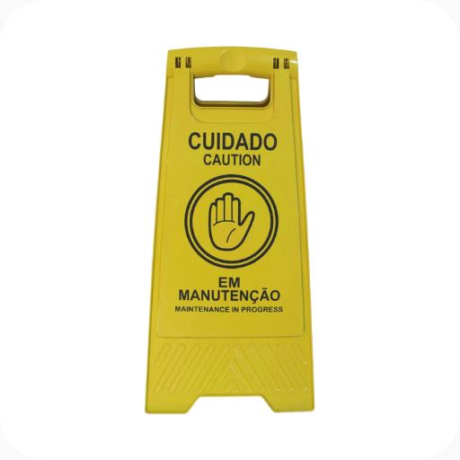 Placa Sinalizadora em Manutenção 
