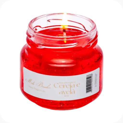 Vela Aromática Cereja e Avelã 