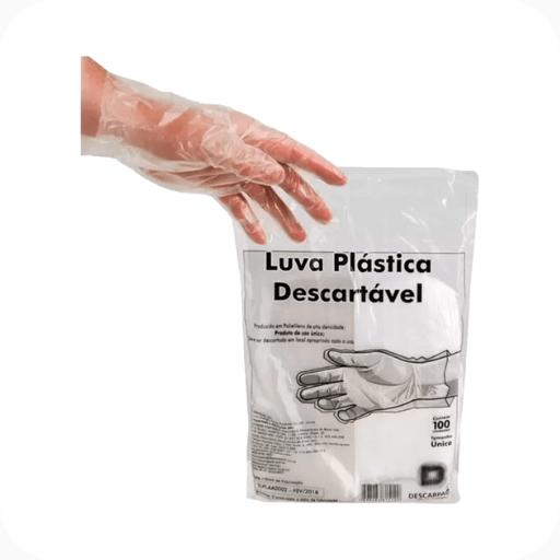 Luva Plástica Descartável 