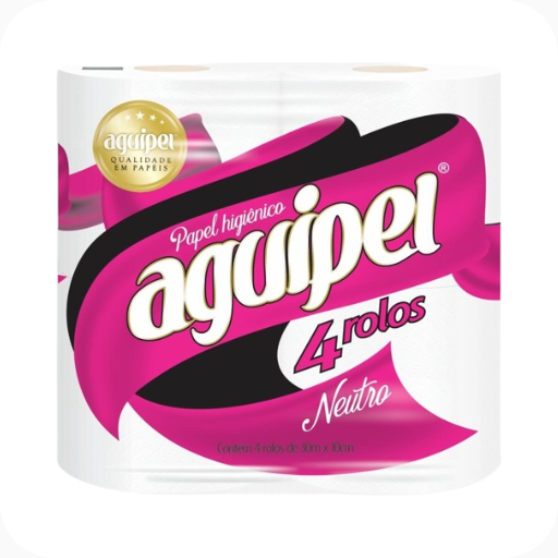 Papel Higiênico 4 Rolos Aguipel 